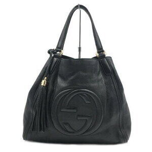Gucci Soho Tote Bag Leather Black